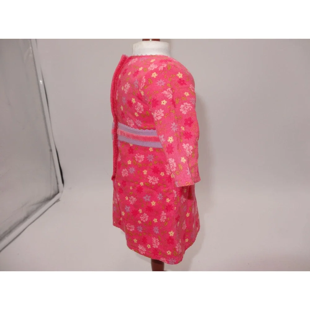 American Girl Doll Chrissa Maxwell Meet Dress Pink Floral Long Sleeve Outfit